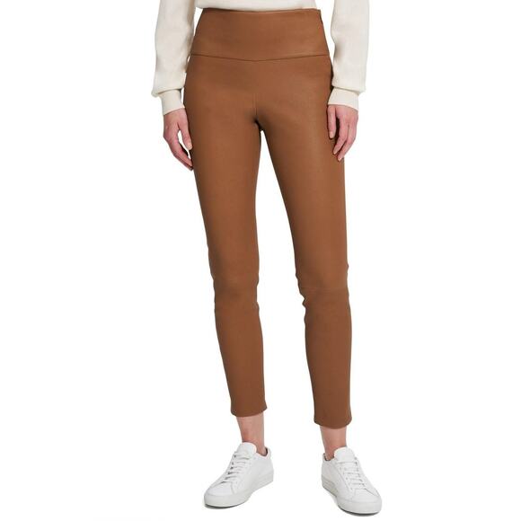 Theory Yoke Legging in Leather Sz 00 - Picture 1 of 8